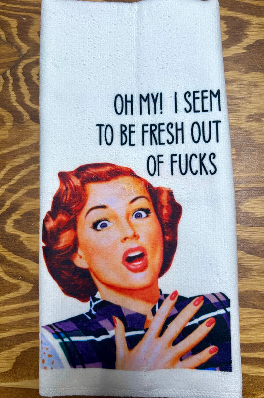 Funny Saying Tea Towel