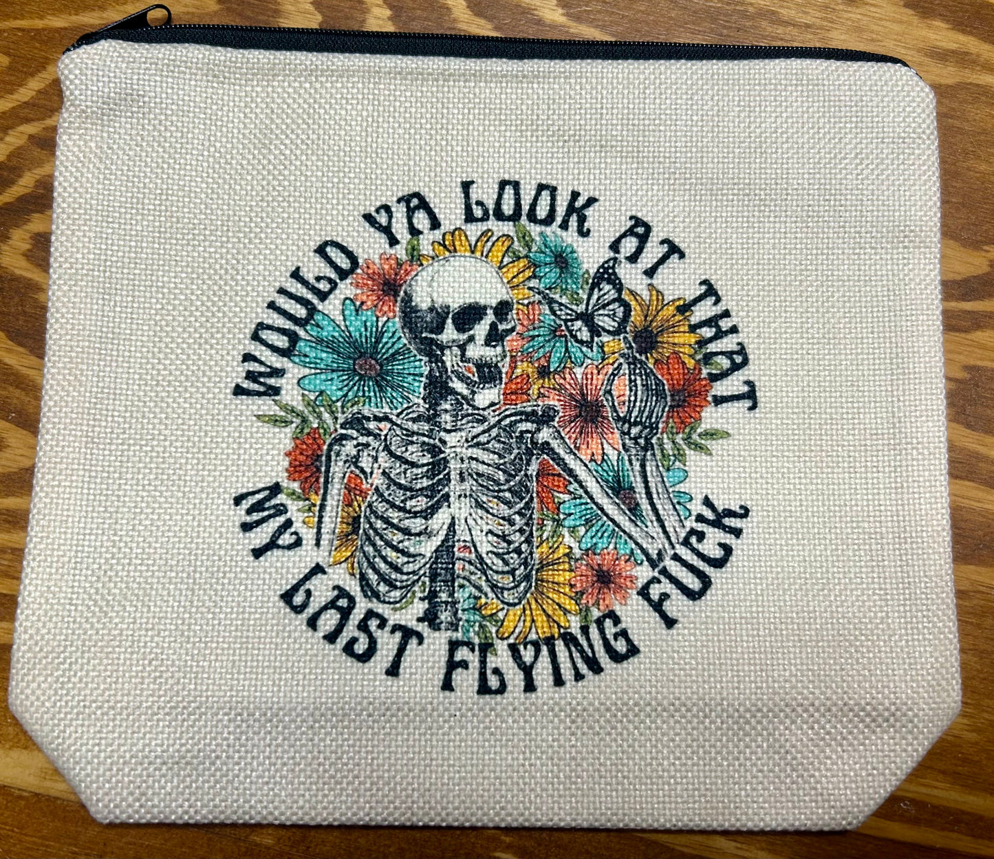 Skeleton Zippered Pouch