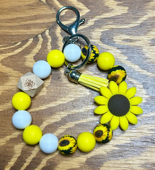 Sunflower Keychain