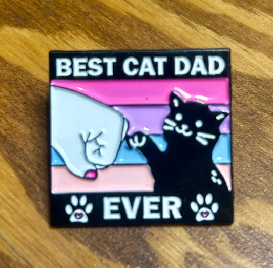 Cat Dad Pin