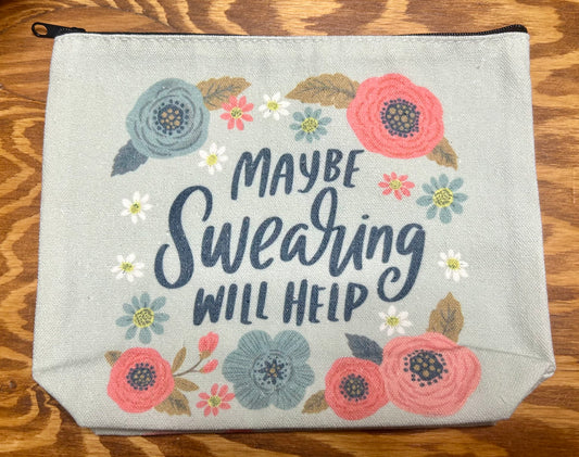 Swearing Therapy Zippered Pouch