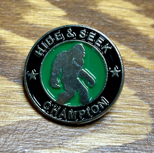 Bigfoot Hide & Seek Pin