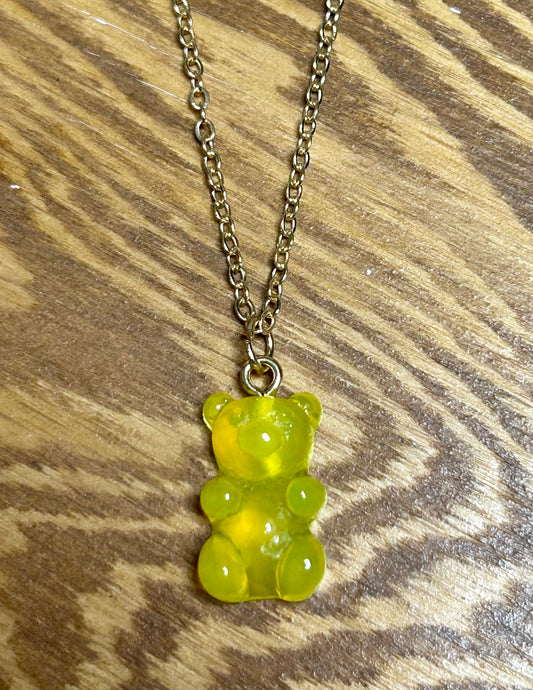 Yellow Gummy Bear Necklace