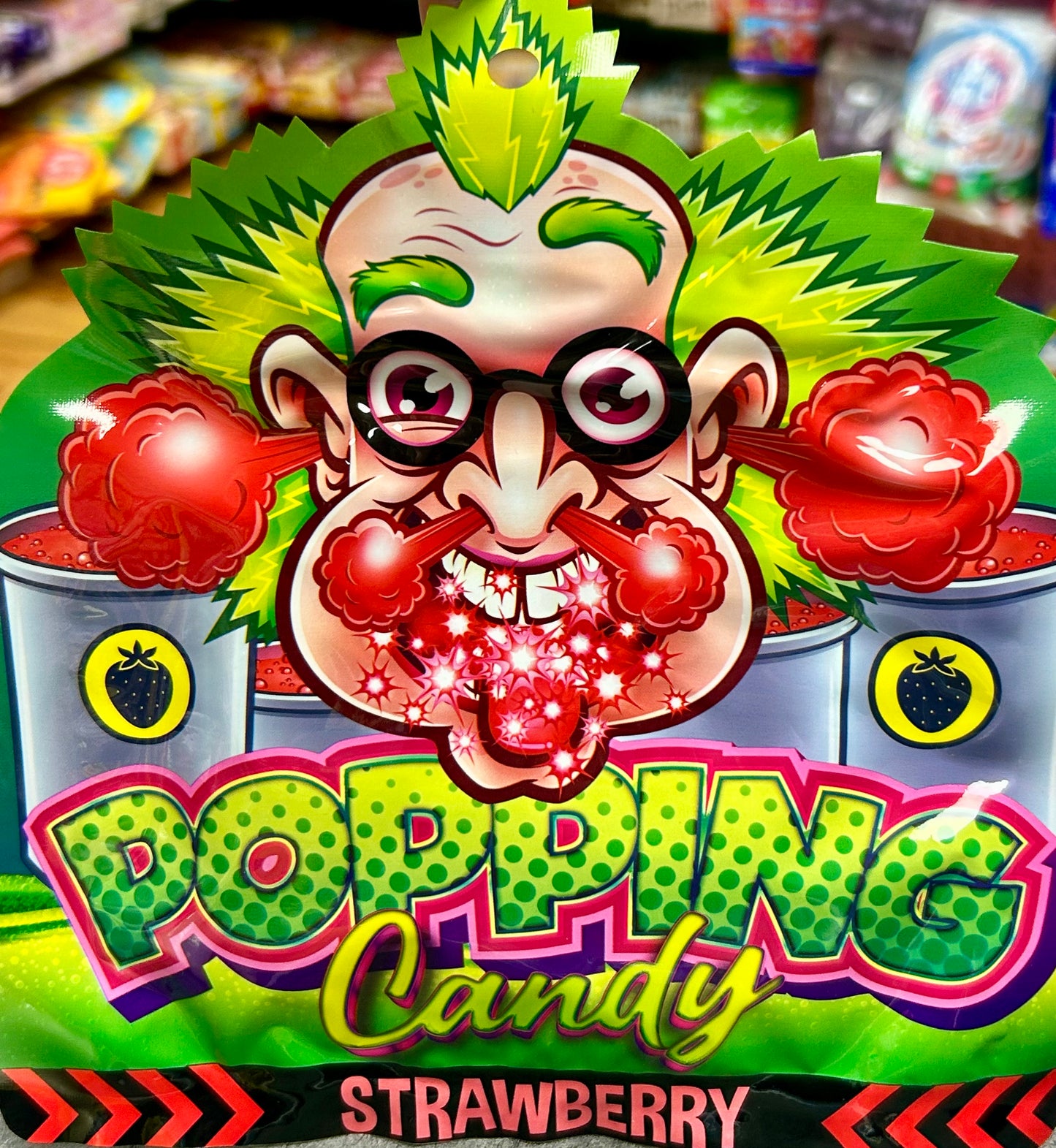 Dr Sour Popping Candy Strawberry