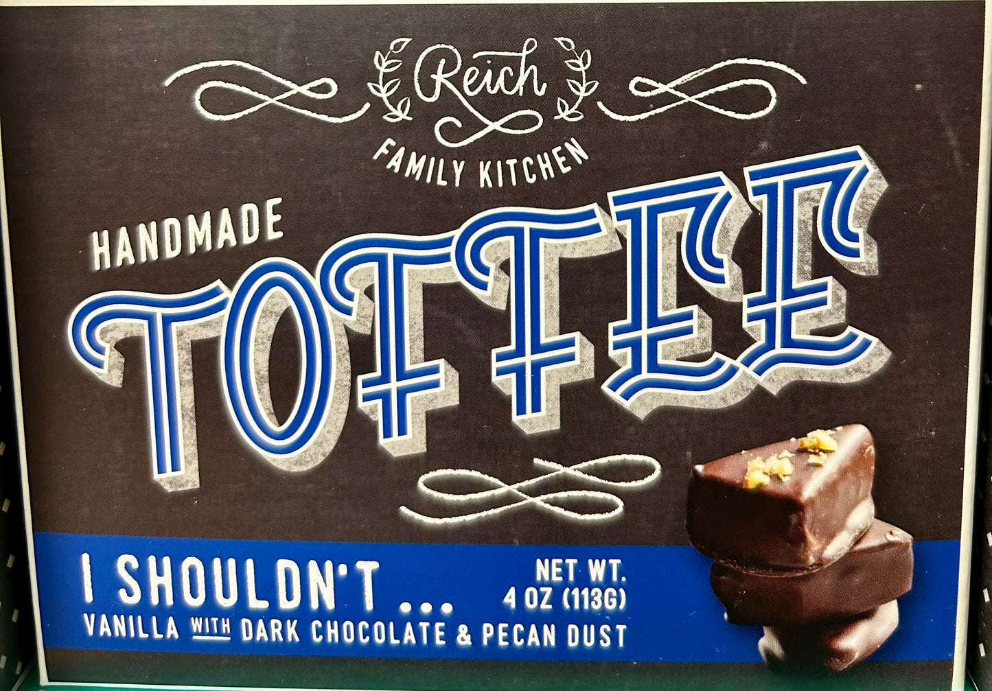 Box of Vanilla Dark Chocolate Toffee